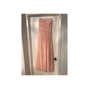 Blush bridesmaid dress